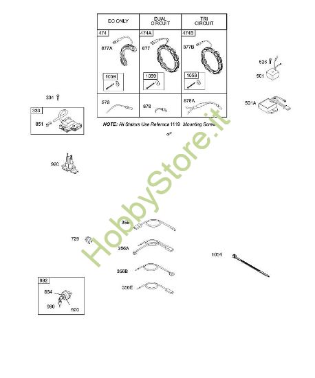 B - Alternatore, cavi, regolatore B&S - 28 €¦ 28B707-1146-E1 brand Stihl